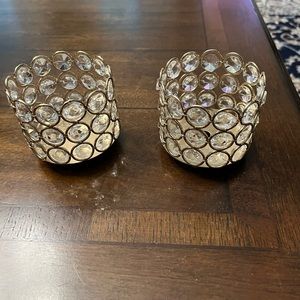 Set of 2 small candle holders